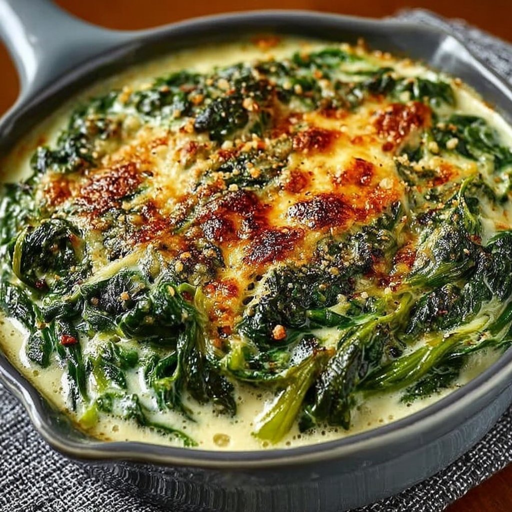 Cheesy Creamed Spinach