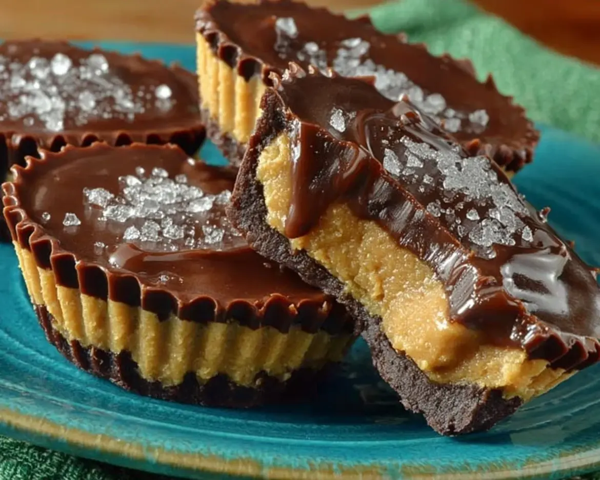 Delicious homemade peanut butter cups made with rich chocolate and creamy peanut butter