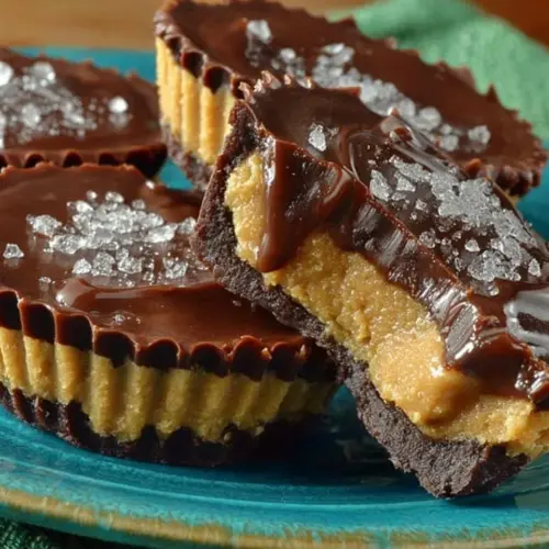 Delicious homemade peanut butter cups made with rich chocolate and creamy peanut butter