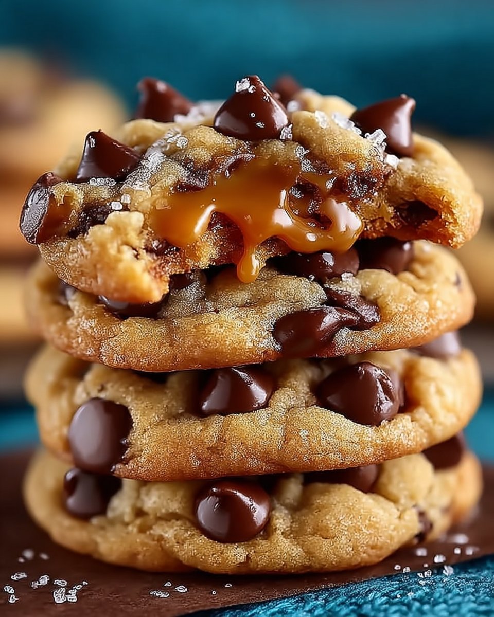 Caramel Chocolate Chip Cookies
