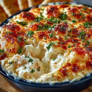 Creamy crab dip from Joe's Crab Shack served with tortilla chips