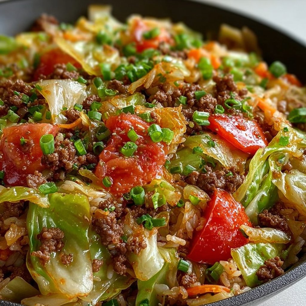 Cabbage and Ground Beef