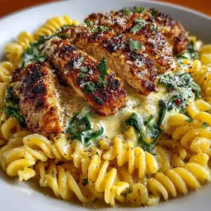 Delicious Lemon Ricotta Pasta with fresh arugula ready to serve.