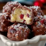 Homemade Martha Washington Candy pieces on a decorative plate