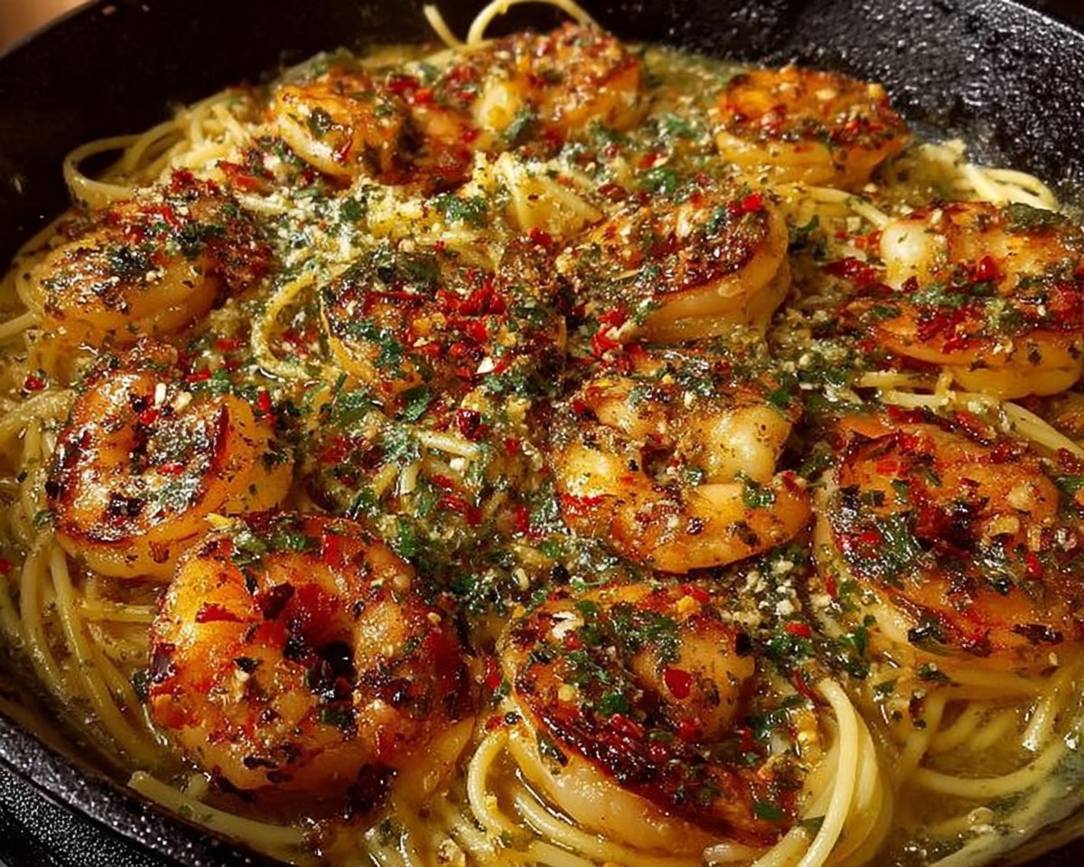 Garlic Shrimp Pasta