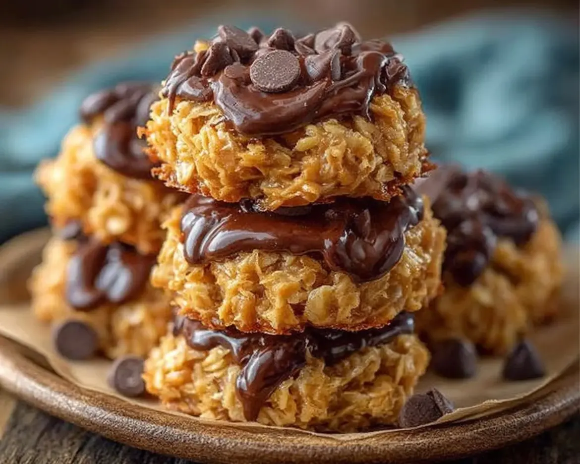 Delicious no bake preacher cookies on a plate