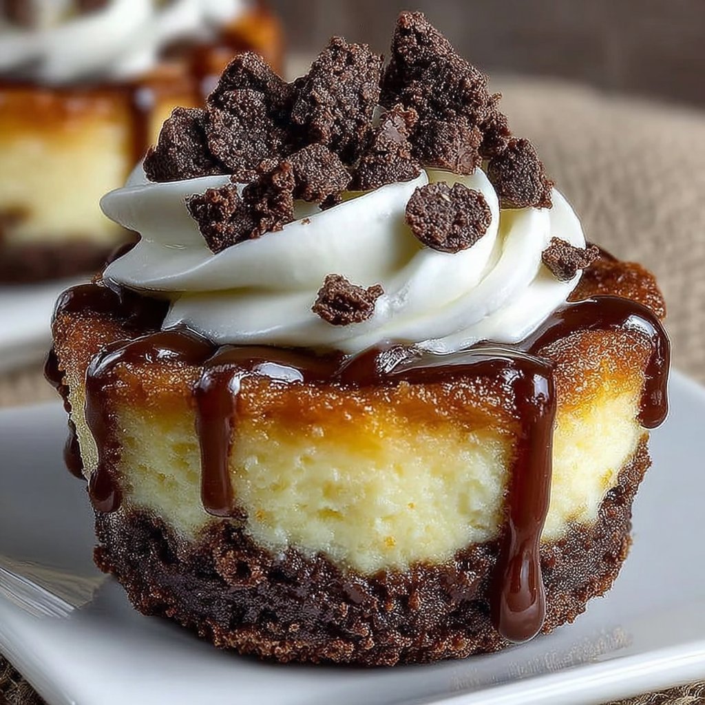 Brownie Cheesecake Cups
