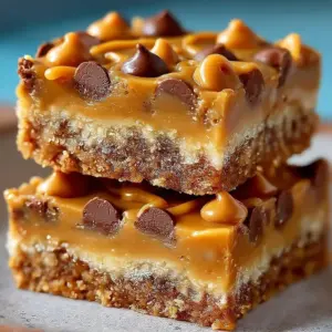 Delicious Peanut Butter Butterscotch Bars baked to perfection