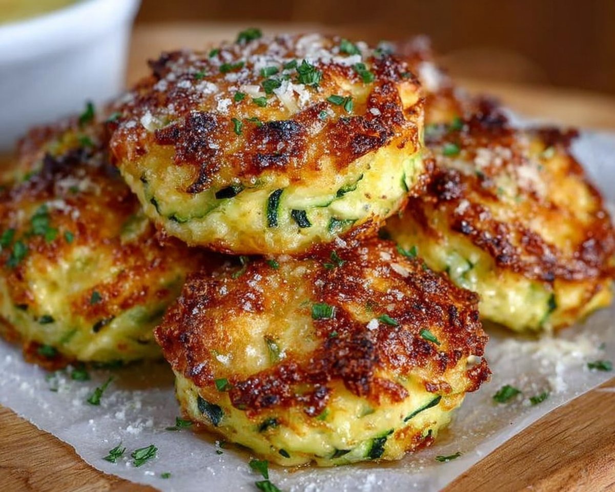 Baked Cheesy Zucchini Bites