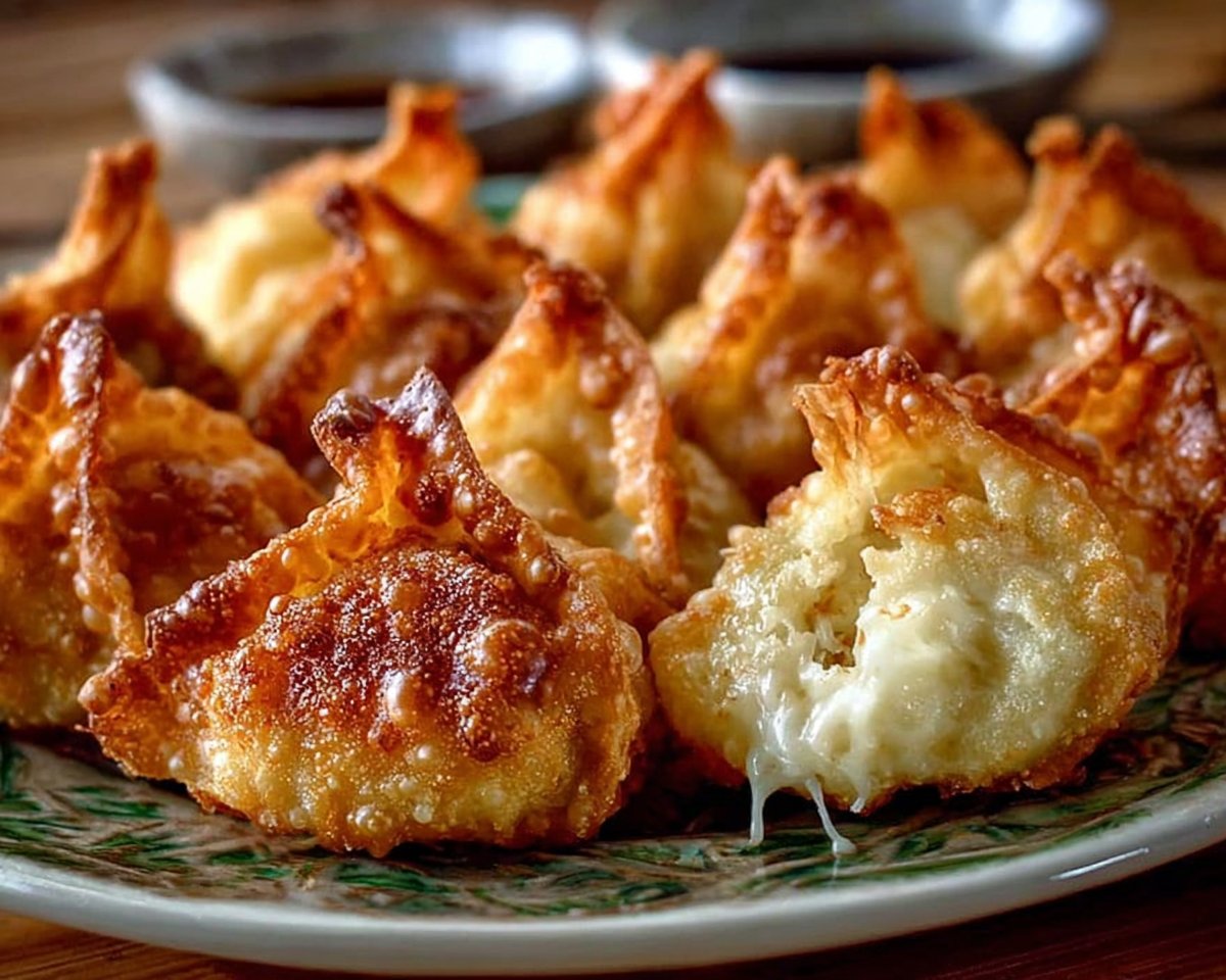 Cream Cheese Wontons with Chicken and Pepper Jack