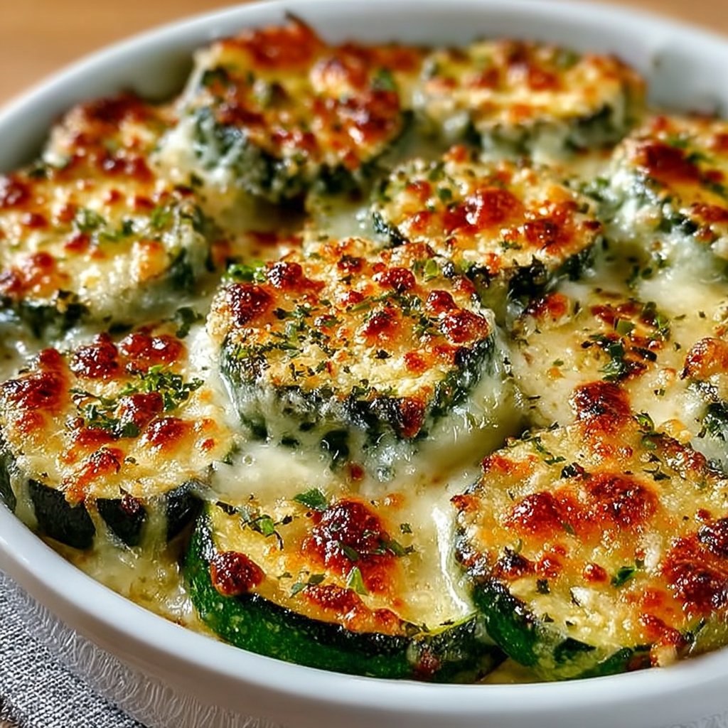 Oven Baked Zucchini and Cheese