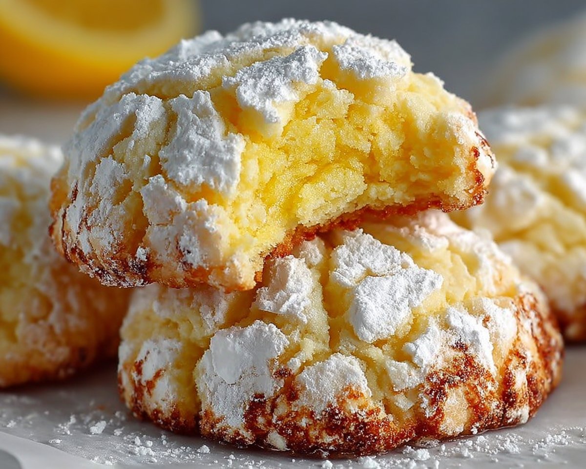 Lemon Crinkle Cookies