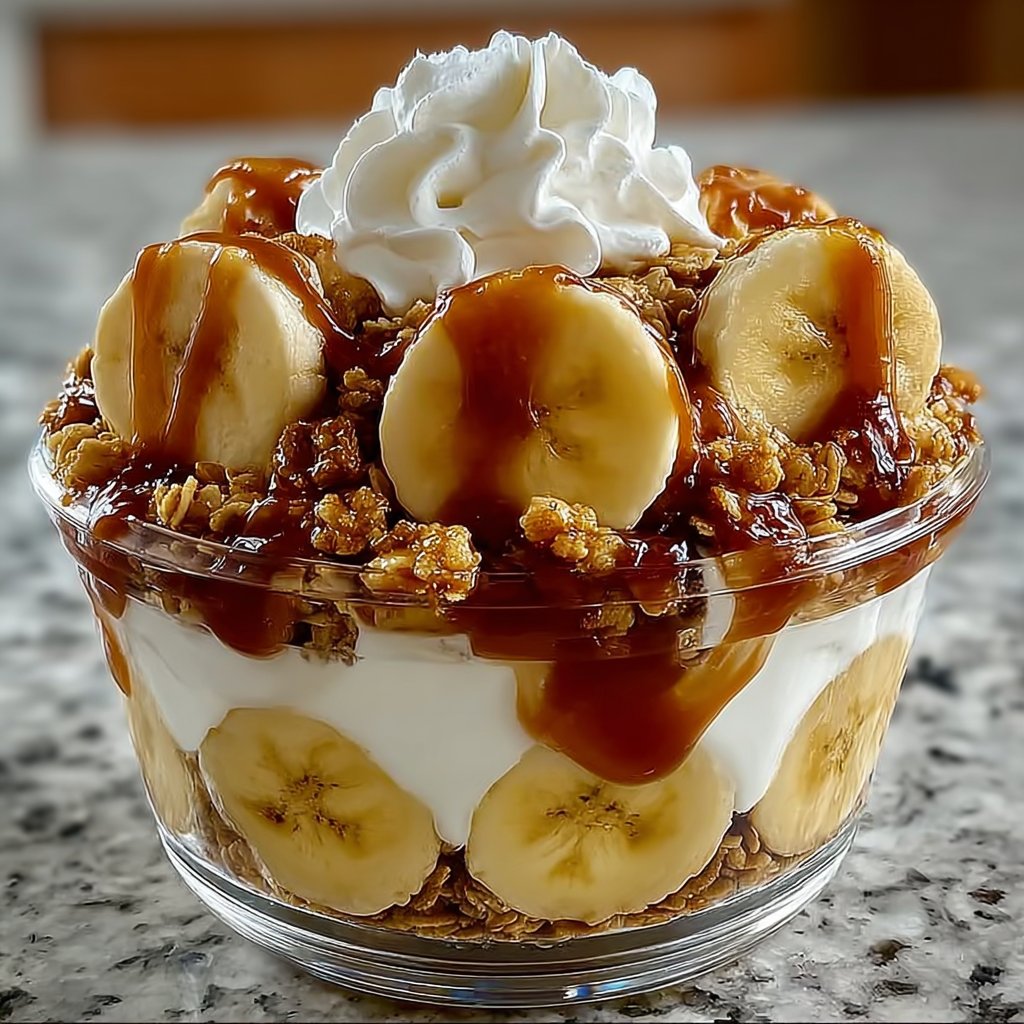 Banana Caramel Crunch Parfait