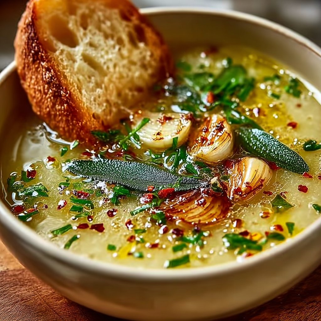 Savory French Garlic Soup