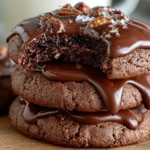 Delicious Texas Sheet Cake Cookies on a plate, perfect for sharing.