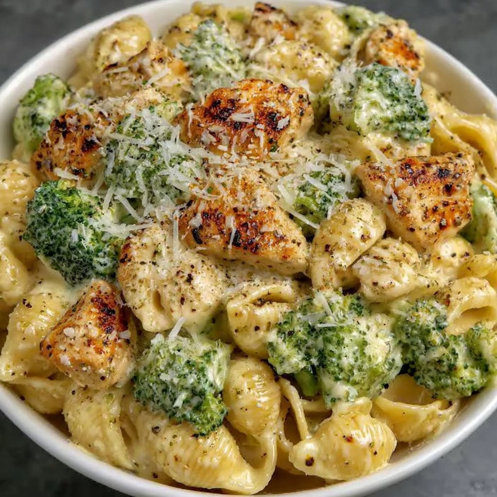Crockpot Chicken and Broccoli Mac and Cheese