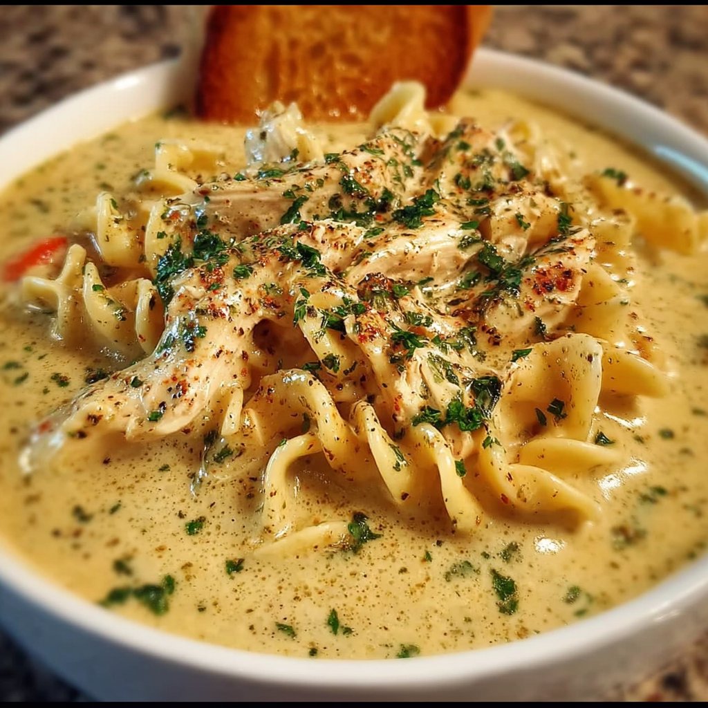 Creamy Chicken Alfredo Soup