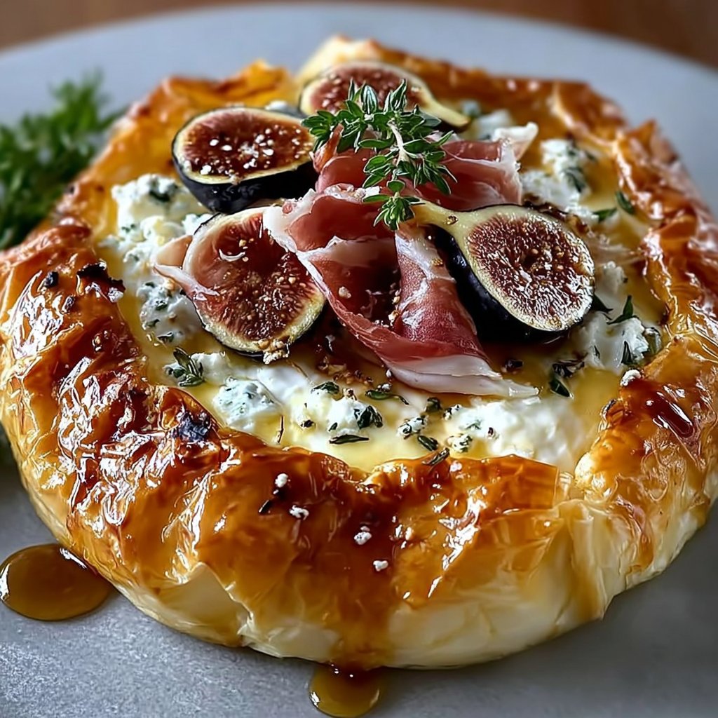 Honey, Fig & Prosciutto Baked Brie