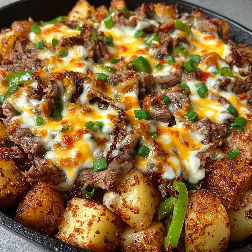 Philly Steakhouse Potato Skillet