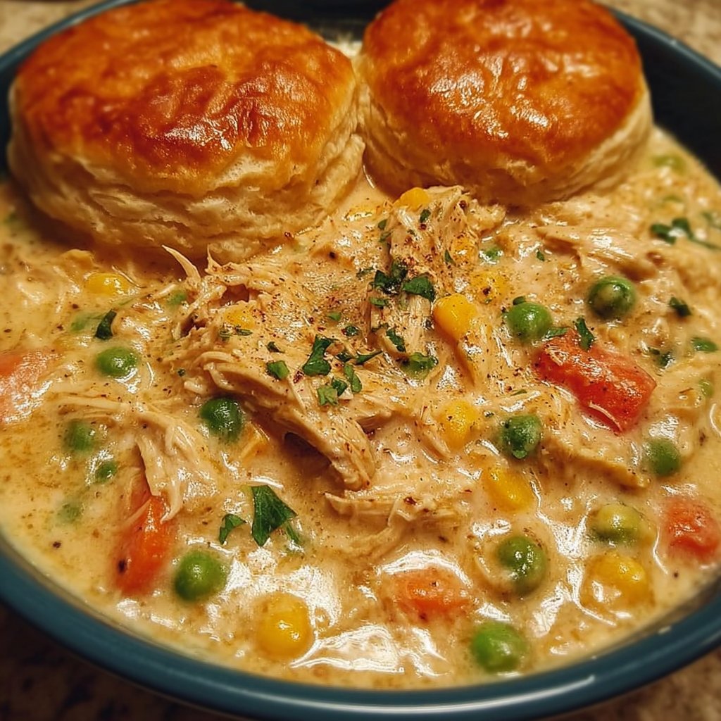 Crockpot Chicken Pot Pie Stew
