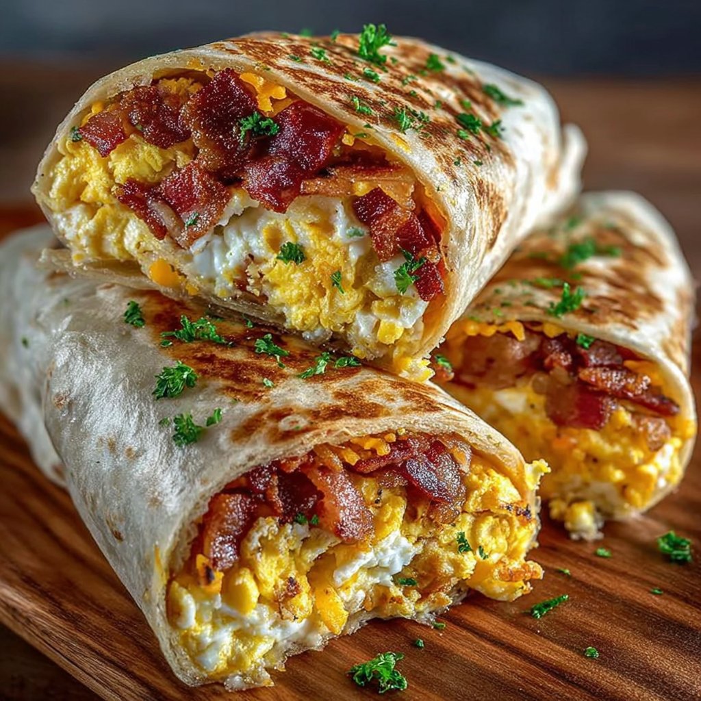 Bacon, Egg & Cheese Breakfast Burrito
