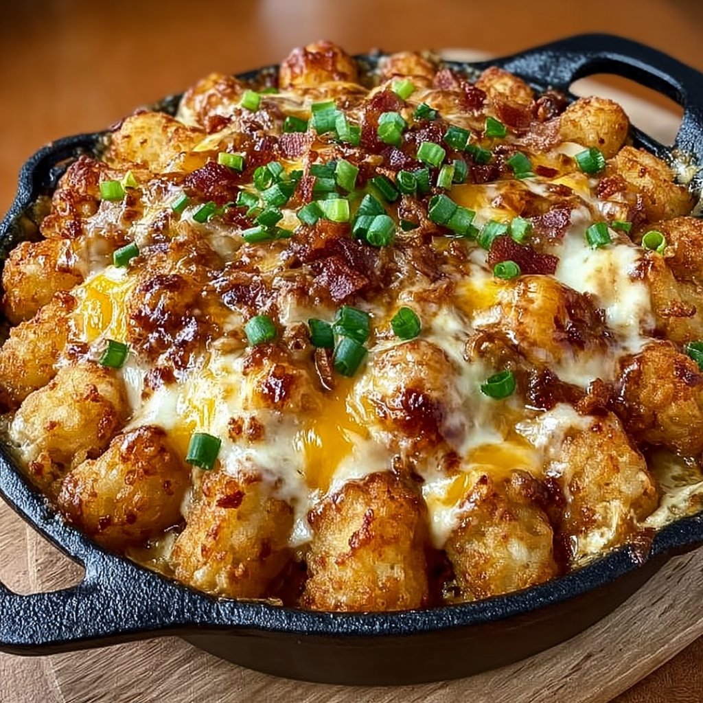 Cracked Out Chicken Tater Tot Casserole