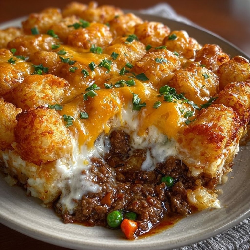 Shepherd's Pie Tater Tot Casserole