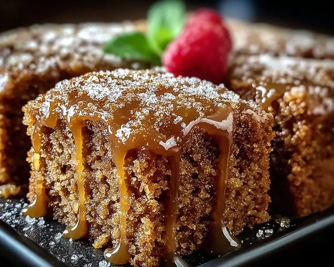 Delicious homemade Amish Applesauce Cake with warm spices and moist texture