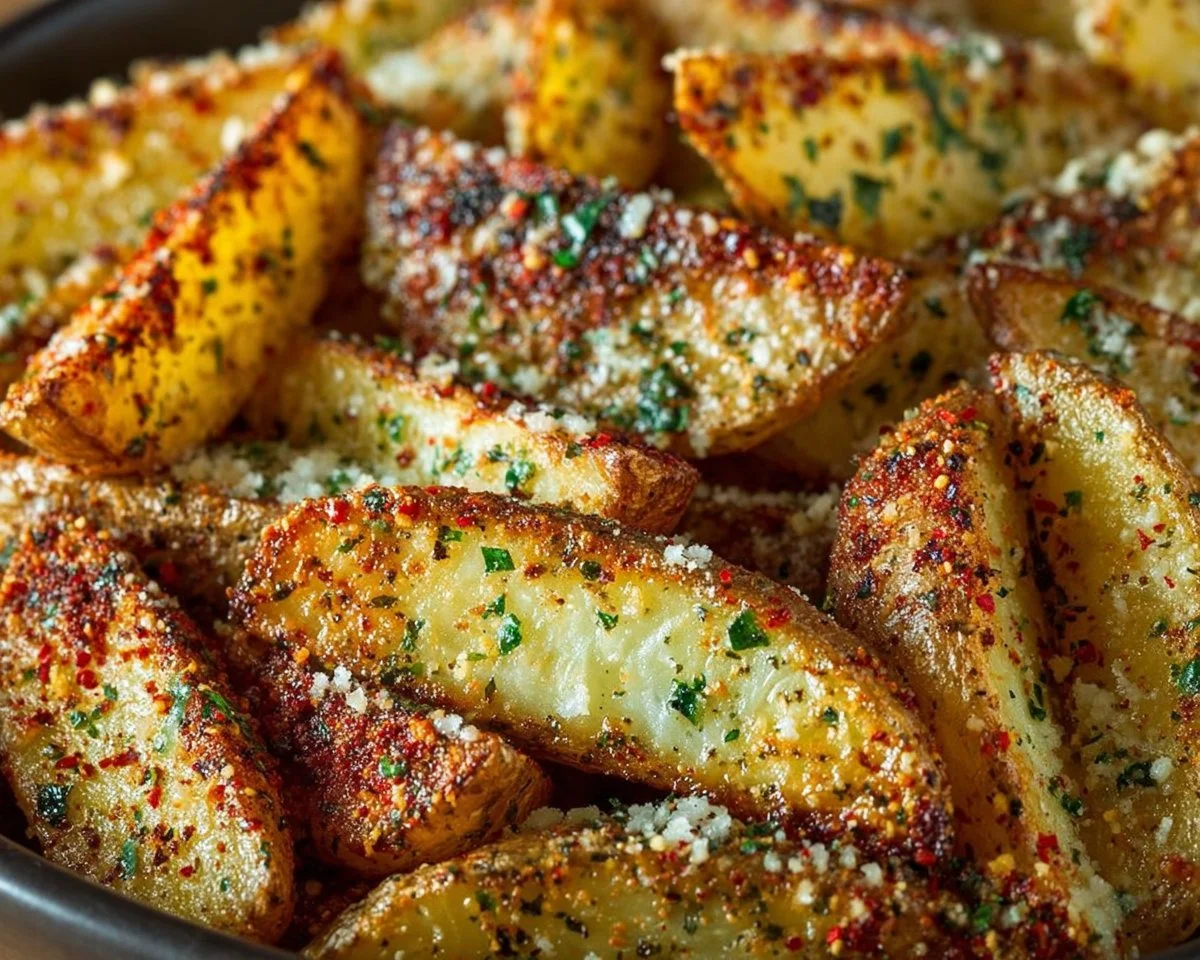 Baked Garlic Parmesan Potato Wedges