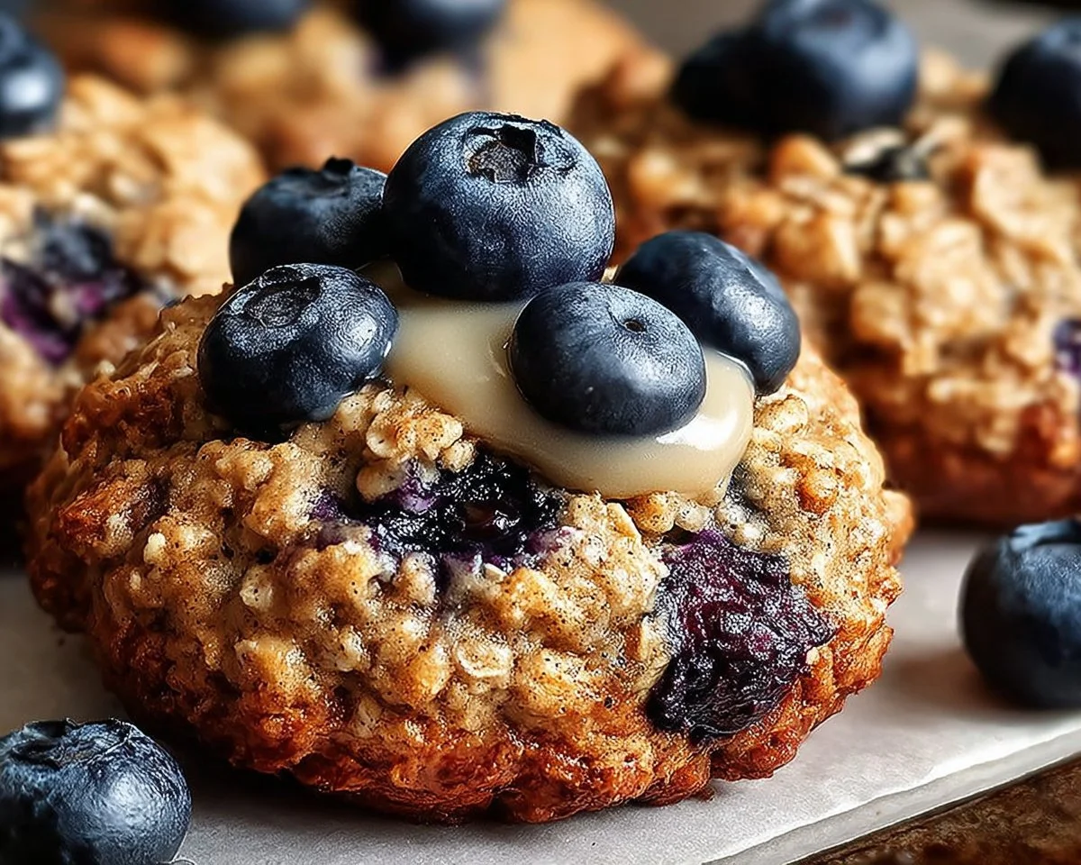 Banana Blueberry Breakfast Cookies