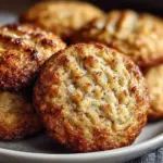 Delicious banana bread cookies on a plate, ready to be enjoyed as a sweet treat.