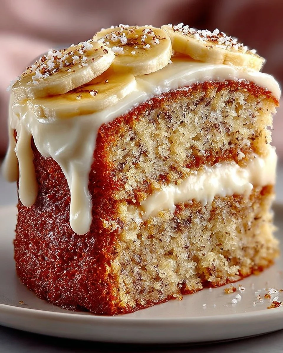 Banana Cake with Cream Cheese Frosting