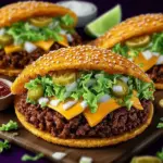 Delicious Big Mac Tacos blending iconic burger flavors in a taco shell