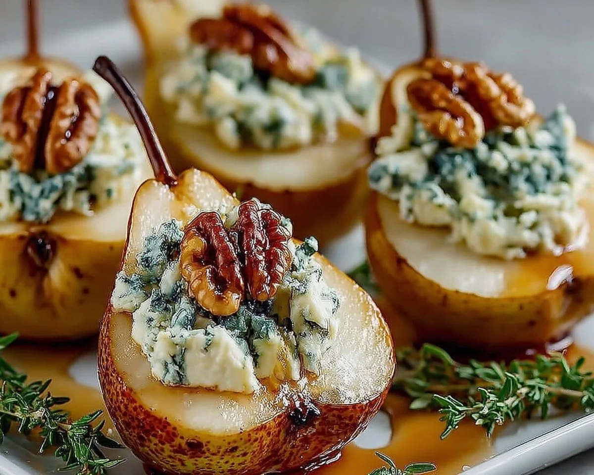 Blue Cheese Stuffed Pears