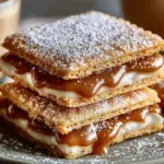 Delicious Brown Sugar Pop Tart Cookies with frosting and sprinkles on a plate