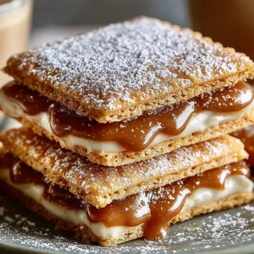 Delicious Brown Sugar Pop Tart Cookies with frosting and sprinkles on a plate