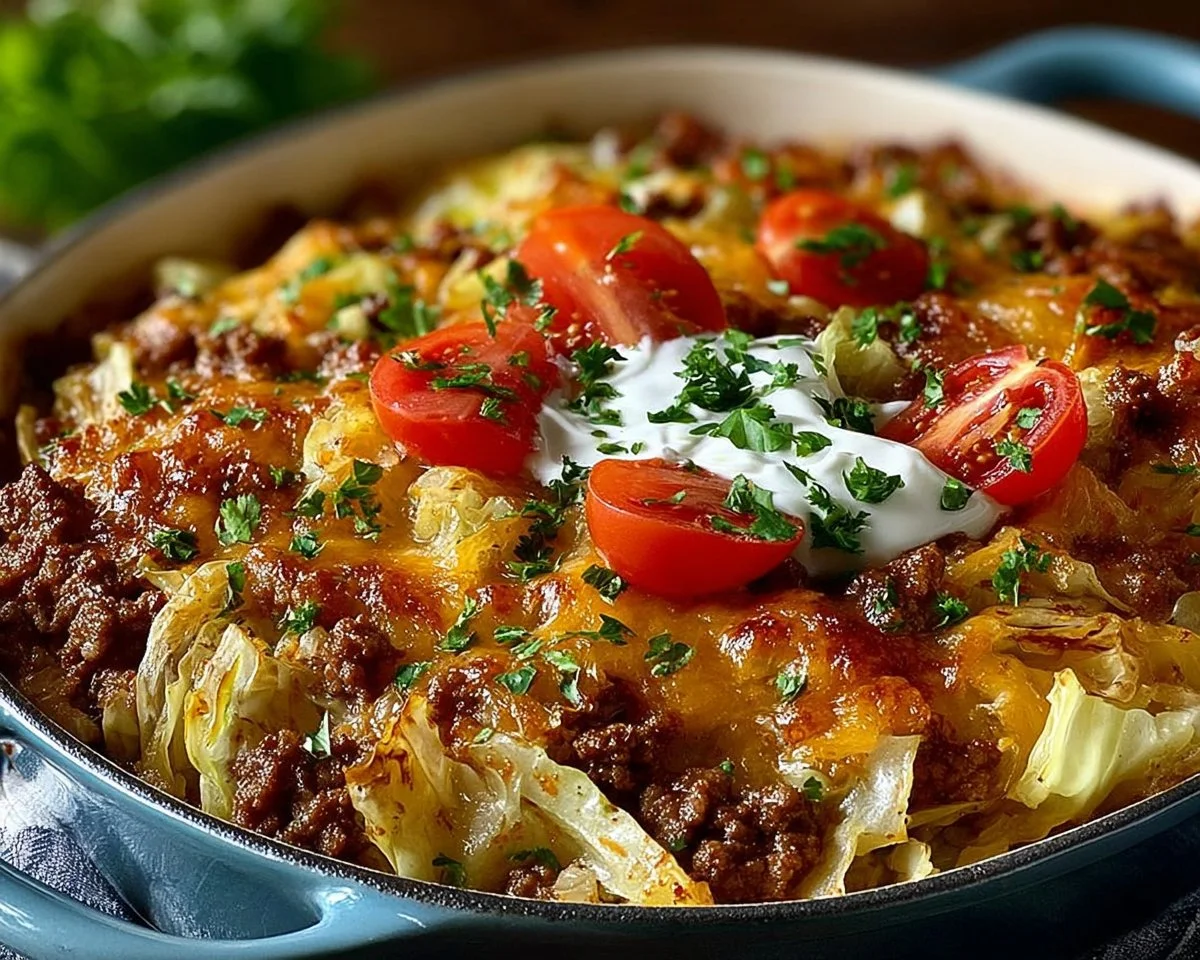 Cabbage Beef Bake