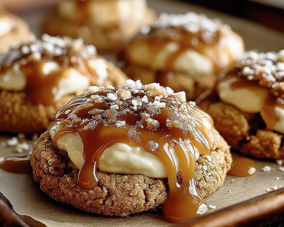 Caramel Cheesecake Cookies