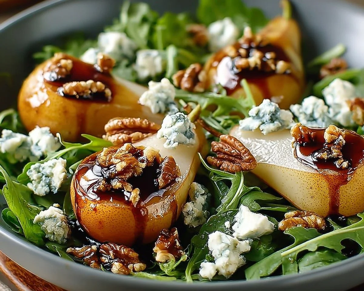 Caramelized Pear and Blue Cheese Salad