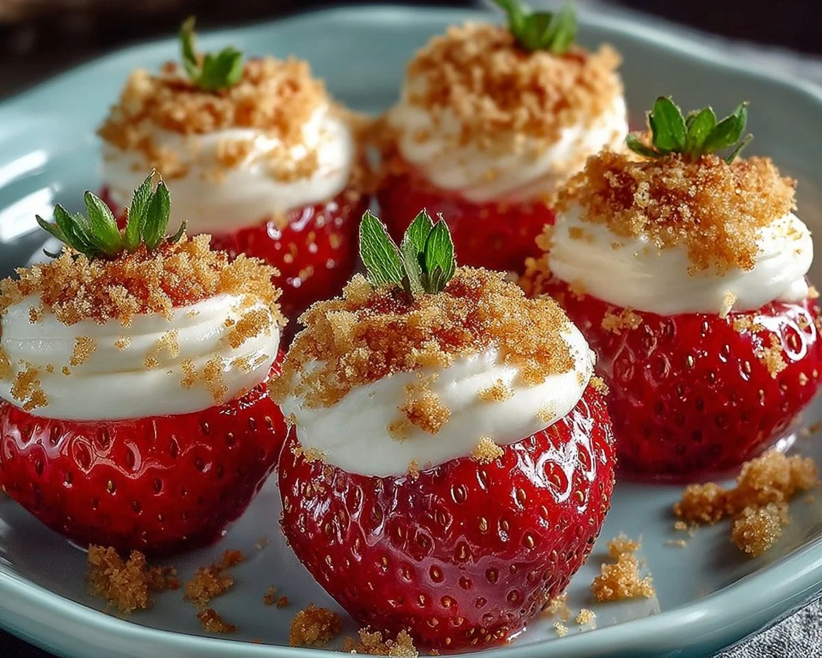 Cheesecake Deviled Strawberries