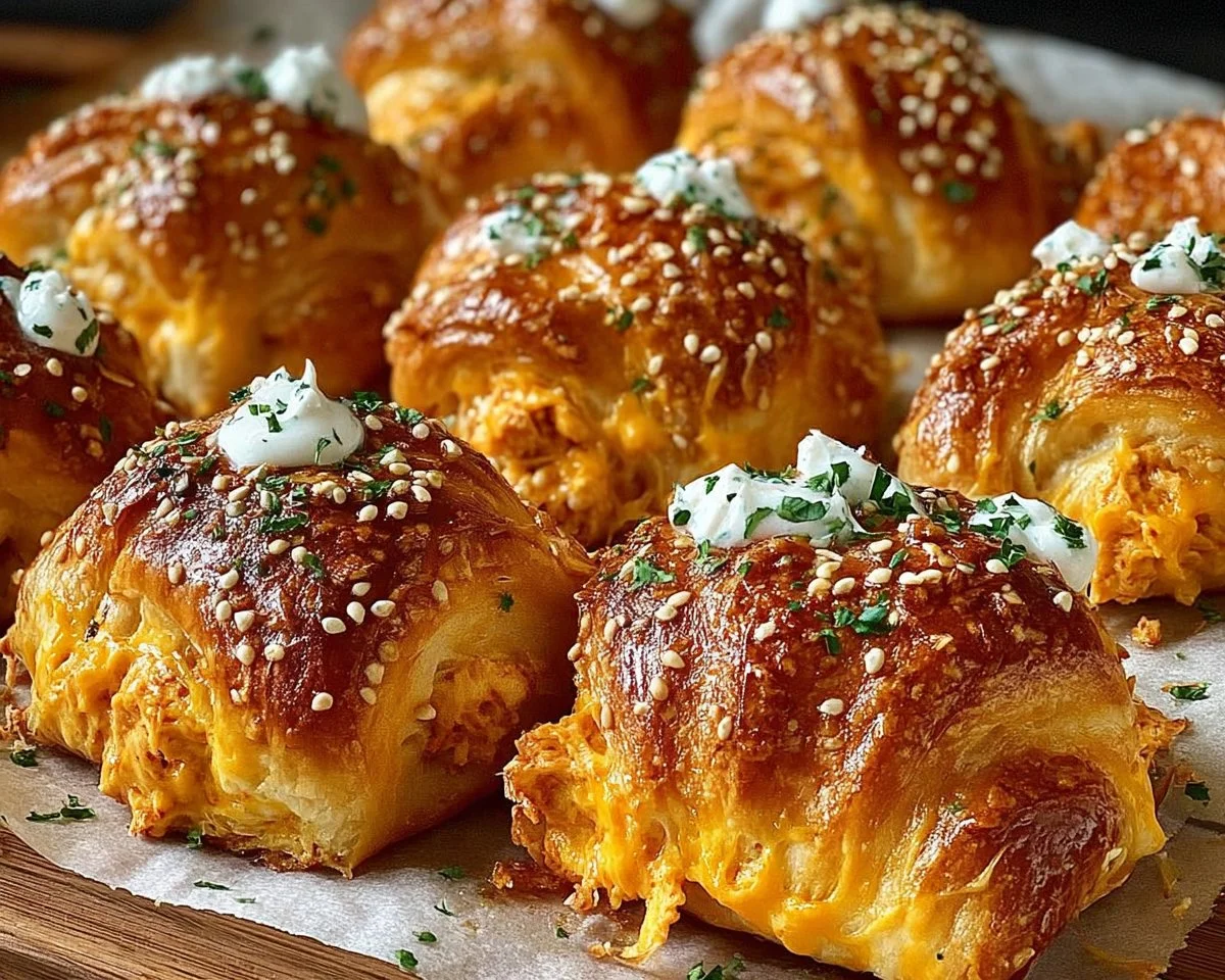 Cheesy Ranch Buffalo Chicken Pretzel Bites