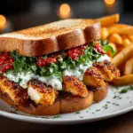Delicious Chicken Cutlet Sandwich with crispy chicken and fresh ingredients