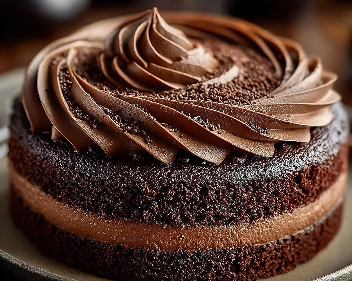 Chocolate Cake with Silky Mousse
