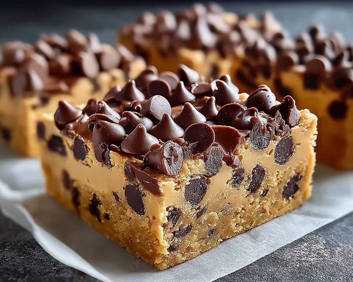 Chocolate Chip Cookie Dough Bars