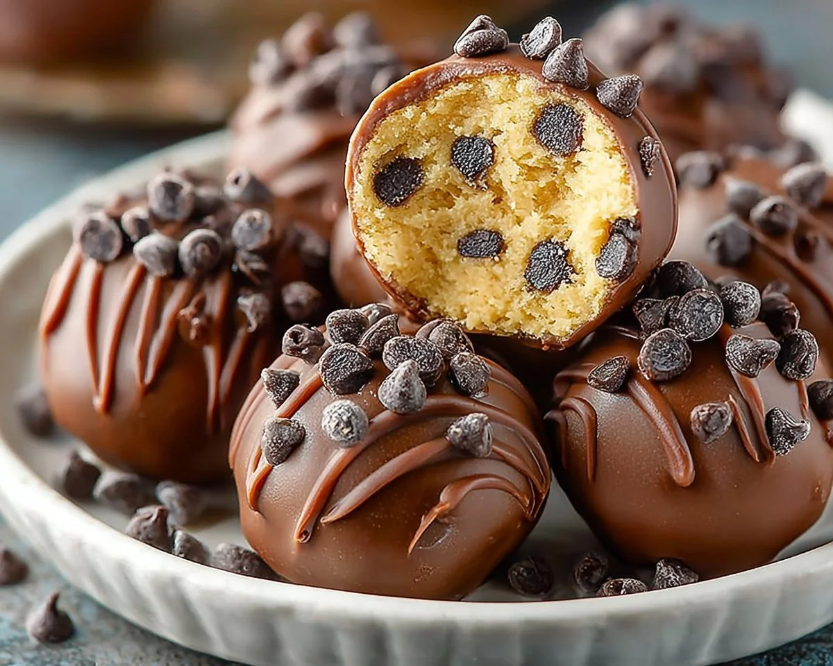 Chocolate Chip Cookie Dough Truffles