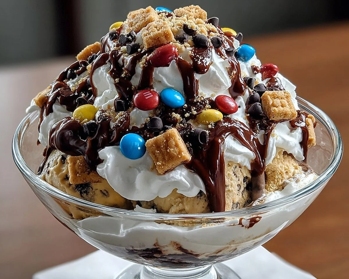 Chocolate Crunch Cookie Dough Sundae