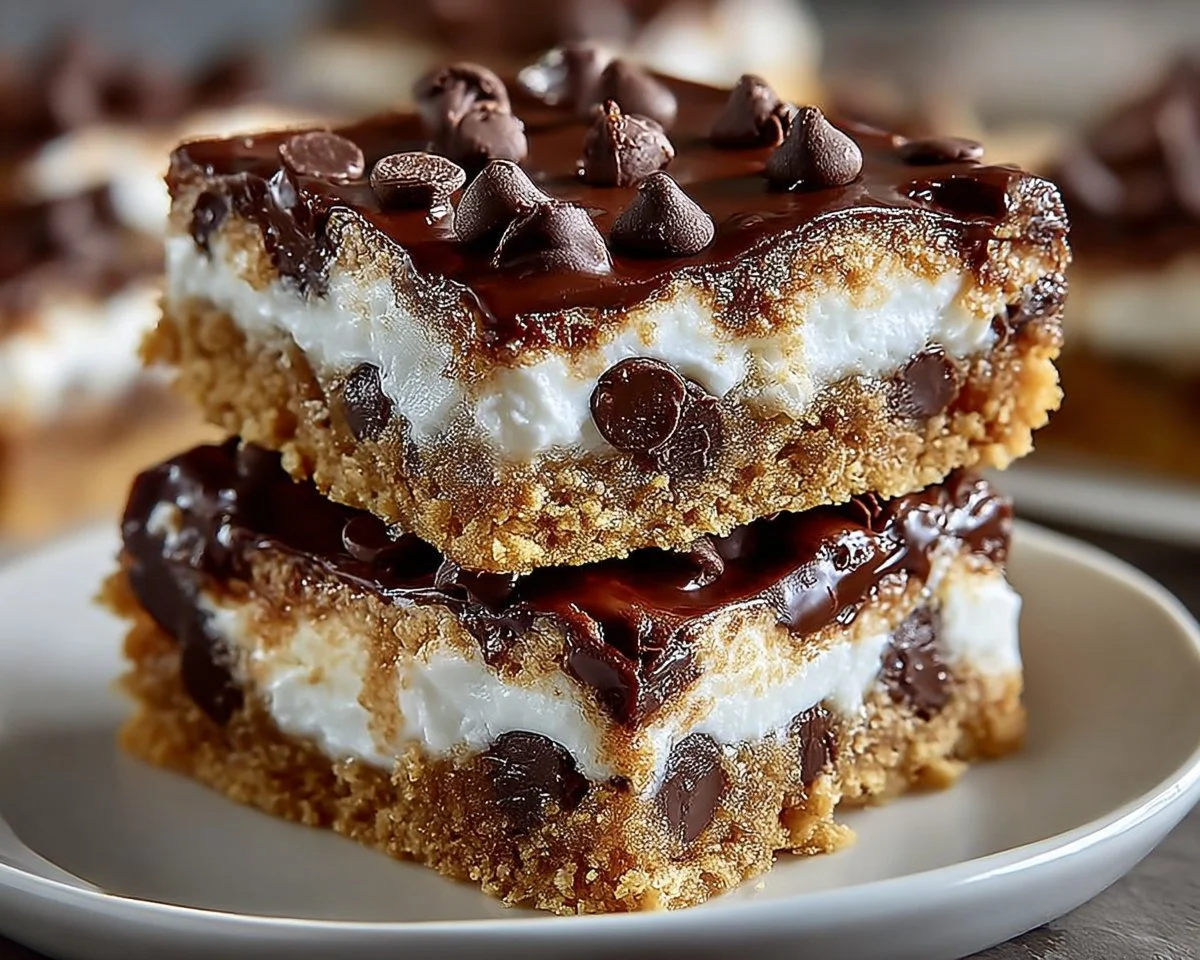 Chocolate Marshmallow Cookie Bars