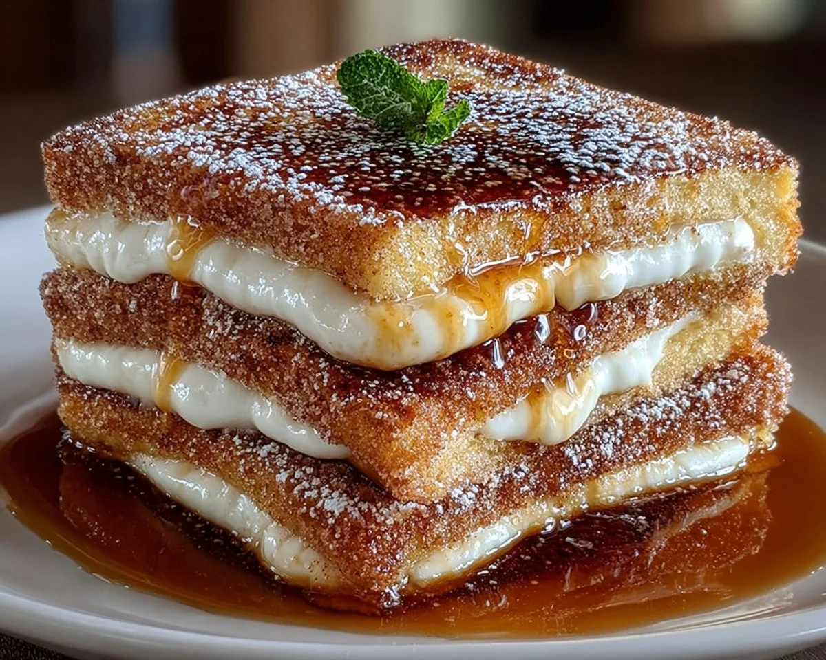 Churro Stuffed French Toast with Cinnamon Sugar