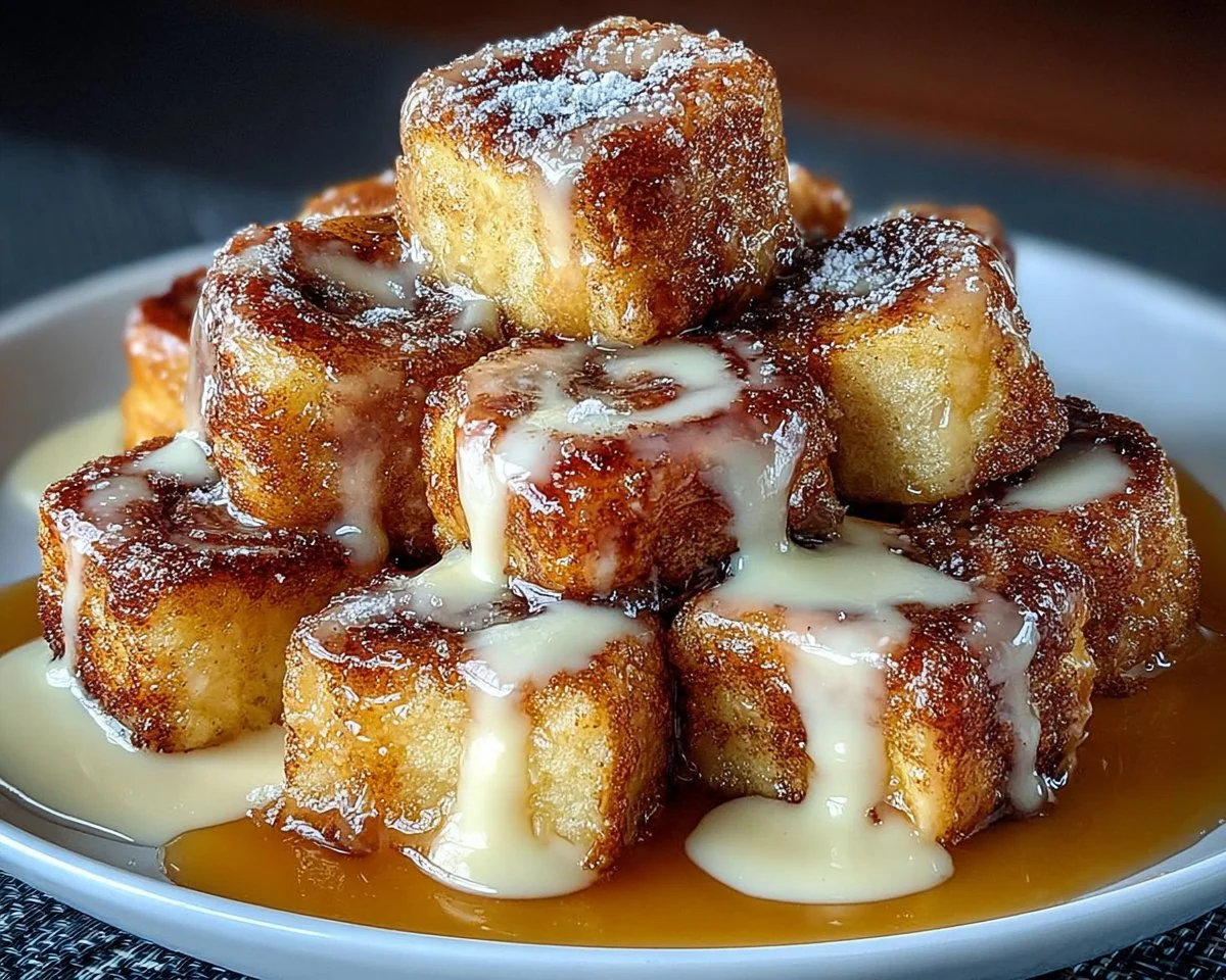 Cinnamon Roll French Toast Bites