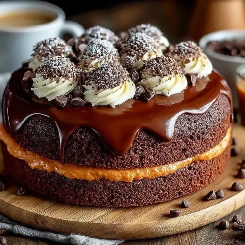 Delicious Coffee Chocolate Sponge Cake with rich frosting and coffee flavor